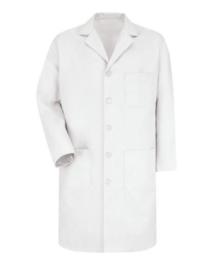 Red Kap Unisex Button Front Lab Coat KP14 #color_White