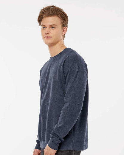 Tultex Fleece Crewneck Sweatshirt 340 #colormdl_Heather Denim