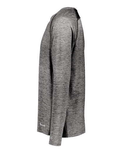 Holloway Youth Electrify CoolCore® Long Sleeve T-Shirt 222670 #color_Black Heather