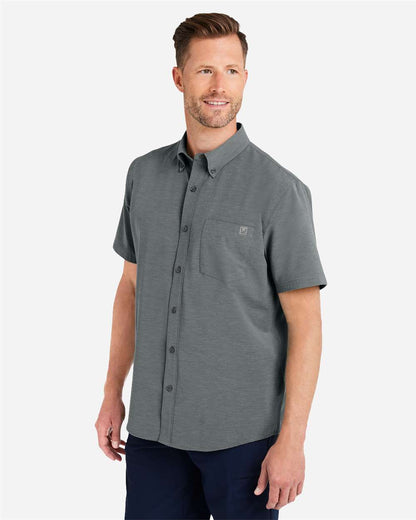 HUK Men's Kona Solid Shirt H150154 #colormdl_Volcanic Ash