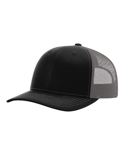 Richardson Sustainable Trucker Cap 112RE #color_Black/ Charcoal