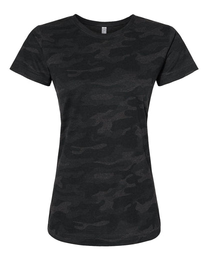 LAT Women's Fine Jersey Tee 3516 #color_Storm Camo