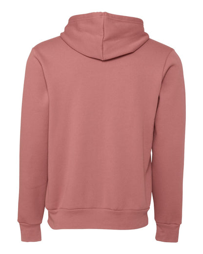 BELLA + CANVAS Unisex Sponge Fleece Hoodie Sweatshirt 3719 #color_Mauve