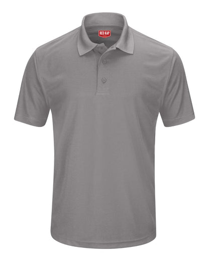 Red Kap Men's Short Sleeve Performance Knit Pocketless Core Polo SK96 #color_GY-Grey