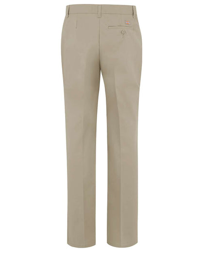 Dickies Women's Premium Flat Front Pants FP21 #color_Desert Sand - 37 Unhemmed