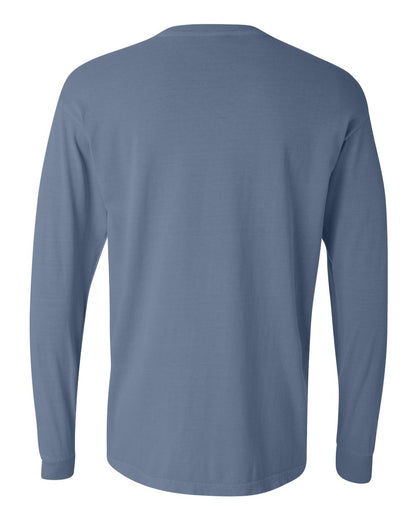 Comfort Colors Unisex Garment-Dyed Heavyweight Long Sleeve T-Shirt 6014 #color_Blue Jean