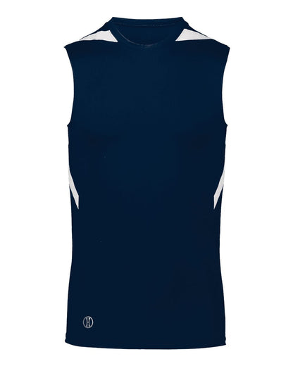 Holloway Unisex PR Max Compression Jersey 221037 #color_Navy/ White