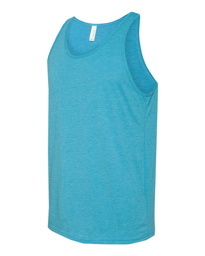 BELLA + CANVAS Triblend Tank 3484 #color_Aqua Triblend