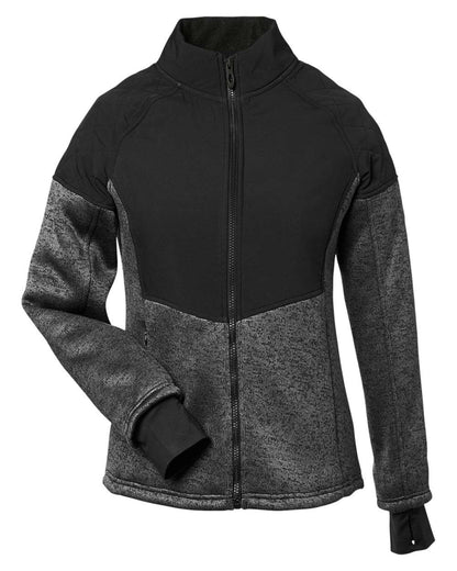 Spyder Women's Passage Sweater Jacket S17741 #color_Polar/ Black