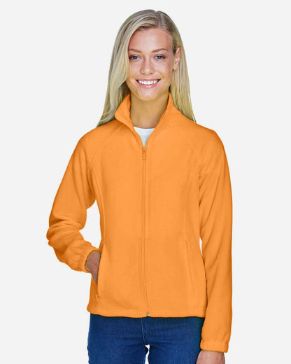 Harriton Women's Full-Zip Fleece M990W #colormdl_Safety Orange