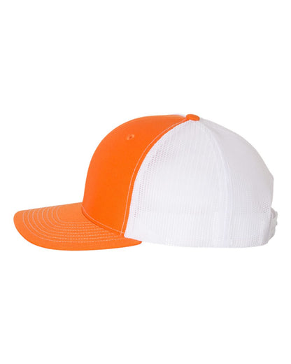 Richardson Snapback Trucker Cap 112 #color_Orange/ White
