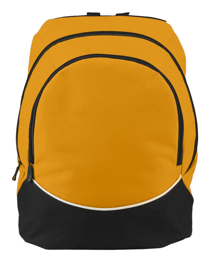 Augusta Sportswear Tri-Color Backpack 1915 #color_Gold/ Black/ White