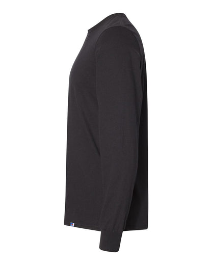 Russell Athletic Unisex Dri Power® CVC Performance Long Sleeve T-Shirt 64LTTM #color_Black