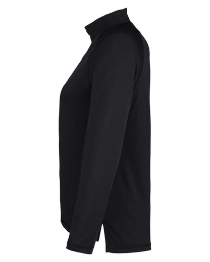 North End Women's Revive Coolcore® Quarter-Zip Pullover NE410W #color_Black