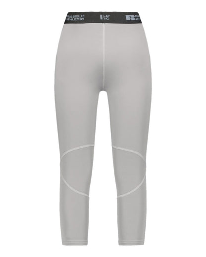 Russell Athletic Unisex CoolCore® Compression Tights R23CPM #color_Grid Iron Silver