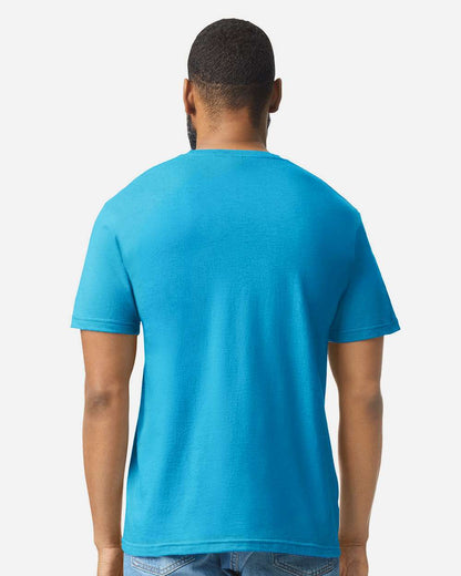 Gildan Unisex Softstyle® CVC T-Shirt 64000CVC #colormdl_Caribbean Mist