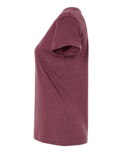 LAT Women's Fine Jersey Tee 3516 #color_Vintage Burgundy