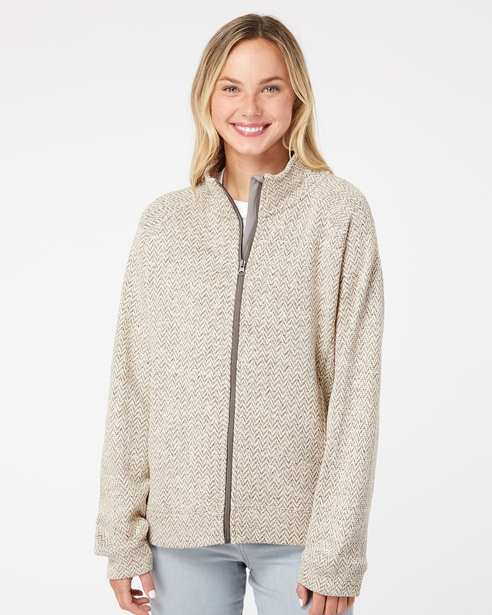 J. America Women's Traverse Full-Zip Sweater 8716