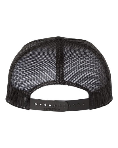 Richardson Seven-Panel Trucker Cap 168 #color_Heather Grey/ Black