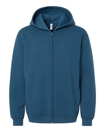 American Apparel Unisex ReFlex Fleece Full-Zip Hoodie Sweatshirt RF497 #color_Sea Blue