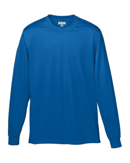 Augusta Sportswear Youth Wicking Long Sleeve T-Shirt 789 #color_Royal