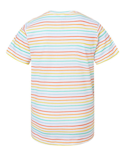 LAT Youth Fine Jersey Tee 6101 #color_Rainbow Stripe