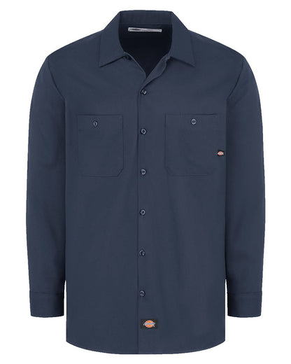 Dickies Industrial Cotton Long Sleeve Work Shirt - Tall Sizes L307T Dickies Industrial Cotton Long Sleeve Work Shirt - Tall Sizes L307T