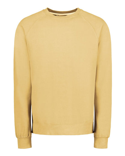 MV Sport Men's Vintage Fleece Raglan Crewneck Sweatshirt 17116 #color_Sun Ray