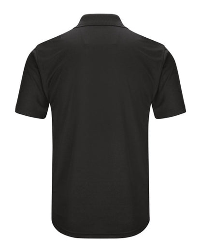 Red Kap Men's Performance Knit Pocket Polo SK98 #color_Black