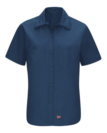 Red Kap Women's Mimix Work Shirt SX21 #color_Navy