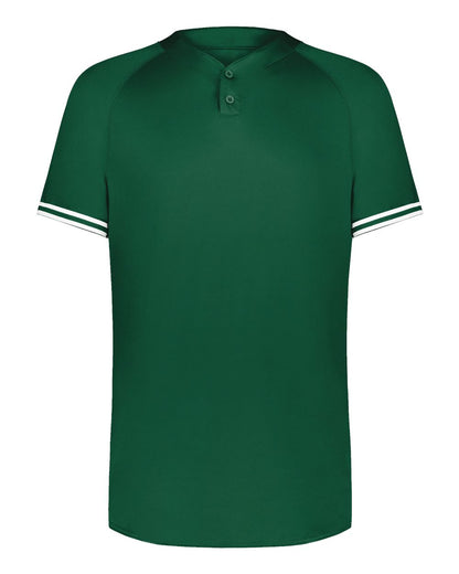 Augusta Sportswear Cutter Henley Jersey 6905 #color_Dark Green/ White