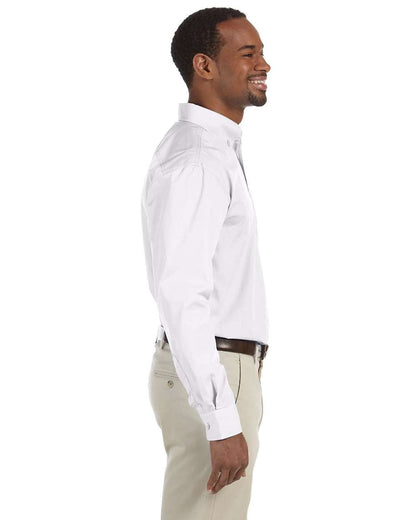 Harriton Men's Tall Essential Poplin M510T #colormdl_White