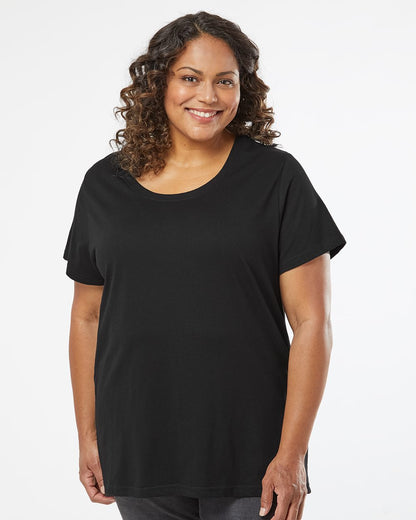 LAT Women's Curvy Collection Fine Jersey Tee 3816 LAT Women's Curvy Collection Fine Jersey Tee 3816