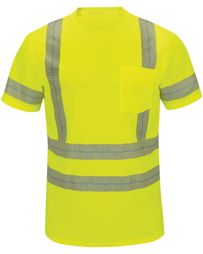 Red Kap Men's High Visibility Short Sleeve T-Shirt SVY4 Red Kap Men's High Visibility Short Sleeve T-Shirt SVY4