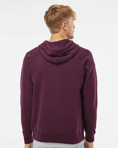 Independent Trading Co. Special Blend Raglan Hooded Sweatshirt PRM33SBP #colormdl_Maroon