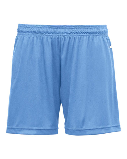 Badger Women's B-Core 5" Inseam Shorts 4116 #color_Columbia Blue 