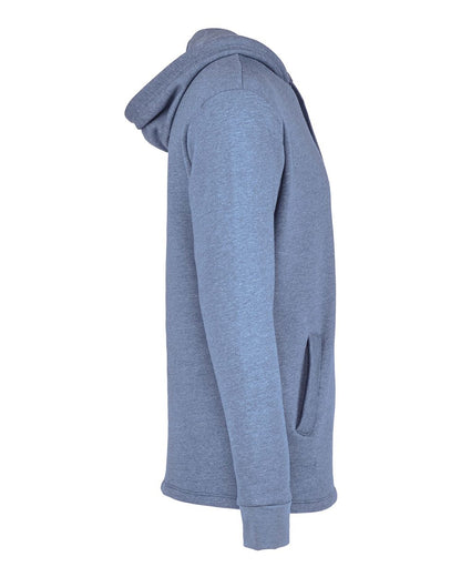 Next Level Malibu Welt Pocket Hoodie 9300 #color_Heather Bay Blue