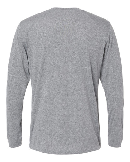 Paragon Unisex Long Islander Performance Long Sleeve T-Shirt 210 #color_Heather Grey