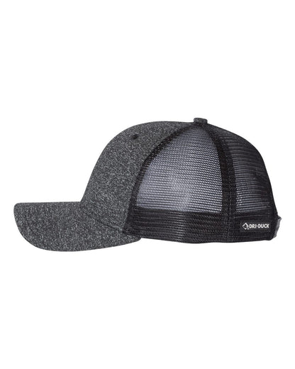 DRI DUCK Fuse Trucker Cap 3007 #color_Black/ Black