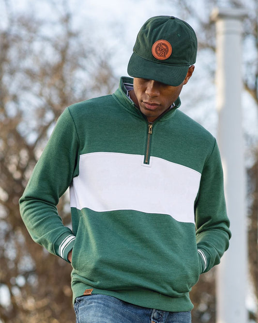 Holloway Men's All-American Fleece Colorblocked Quarter-Zip Sweatshirt 229565