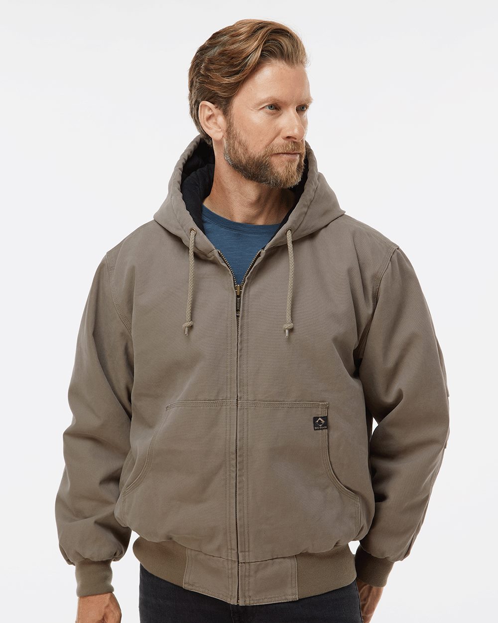 DRI DUCK Men's Cheyenne Boulder Cloth™ Hooded Jacket with Tricot Quilt Lining 5020