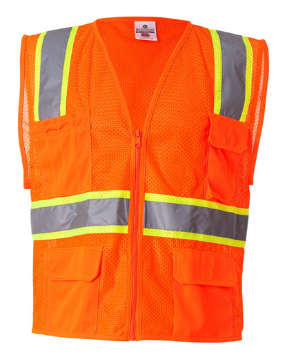 Kishigo Unisex Ultra-Cool™ Multi-Pocket Vest 1195-1196 #color_Orange
