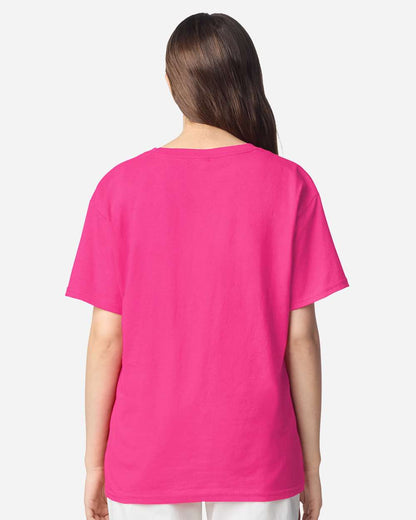 Gildan Youth Light Cotton T-Shirt 3000B #colormdl_Heliconia