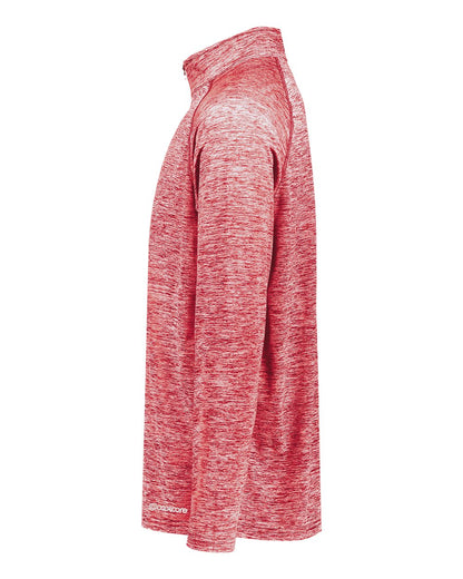 Holloway Men's Electrify CoolCore® Quarter-Zip Pullover 222574 #color_Scarlet Heather