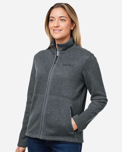 Marmot Women's Drop Line Fleece Jacket M16250 #colormdl_Steel Onyx Heather