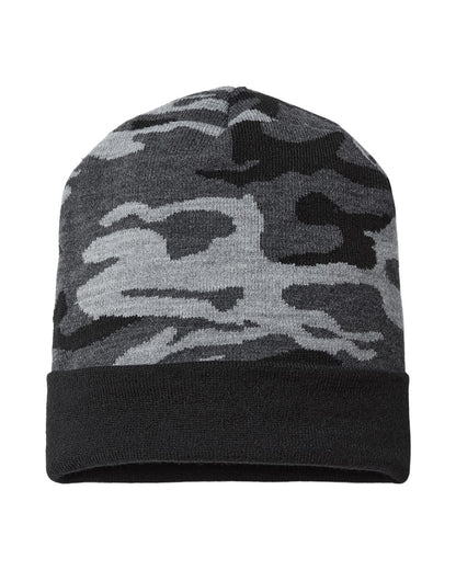 CAP AMERICA USA-Made Camo Cuffed Beanie RKC12 CAP AMERICA USA-Made Camo Cuffed Beanie RKC12