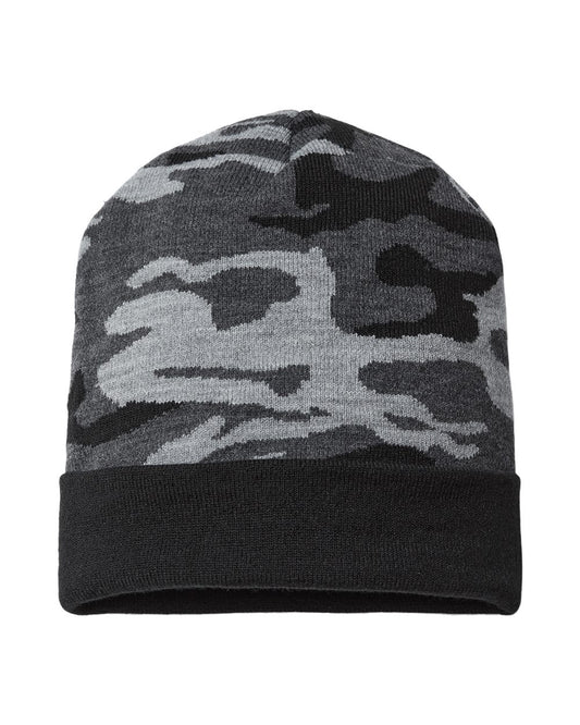 CAP AMERICA USA-Made Camo Cuffed Beanie RKC12