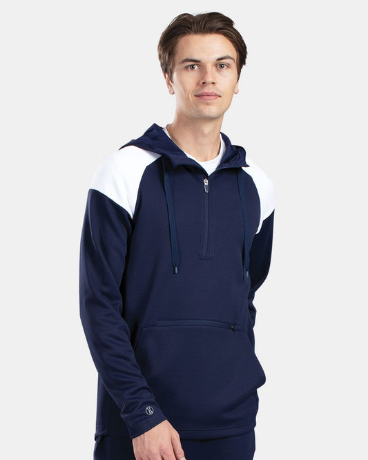 Holloway Men's Limitless Quarter-Zip Hooded Pullover 222584
