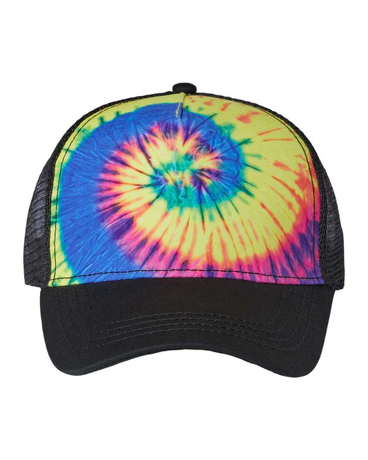 Colortone Tie-Dyed Five-Panel Trucker Cap 9200