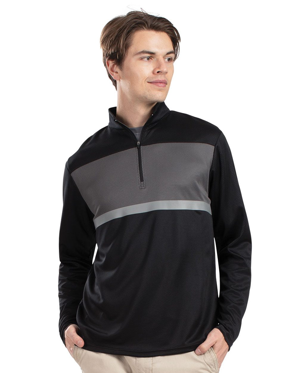 Holloway Men's Dry-Excel™ Prism Bold Quarter-Zip Pullover 222591